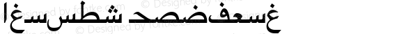 Arabic Regular 1.0 Sun Aug 20 16:13:48 1995