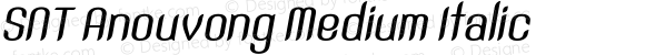 SNT Anouvong Medium Italic