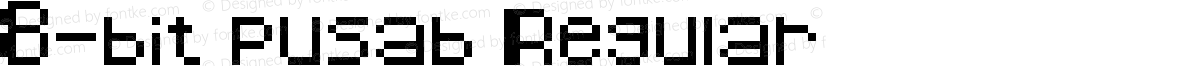 8-bit pusab Regular