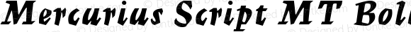 Mercurius Script MT Bold Bold