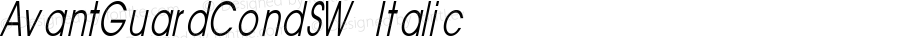 AvantGuardCondSW Italic