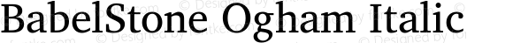 BabelStone Ogham Italic