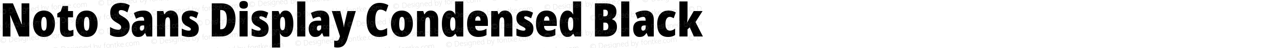 Noto Sans Display Condensed Black