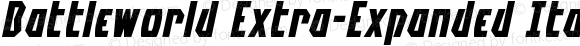 Battleworld Extra-Expanded Italic Extra-Expanded Italic