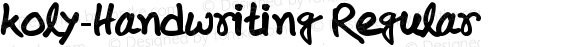 koly-Handwriting Regular