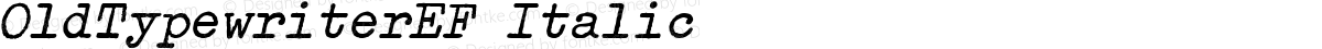 OldTypewriterEF Italic