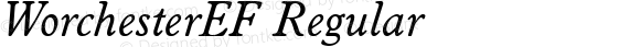 WorchesterEF-RegularItalic