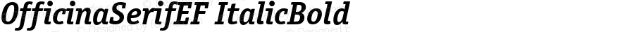 OfficinaSerifEF-BoldItalic