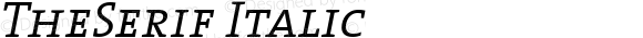 TheSerif 4 SemiLight Caps Italic