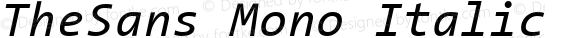 TheSans Mono 5 Regular Italic