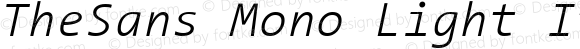 TheSans Mono 3 Light Italic