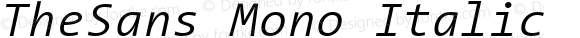 TheSans Mono 4 SemiLight Italic