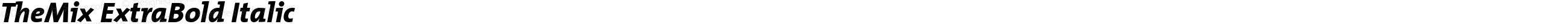 TheMix ExtraBold Italic