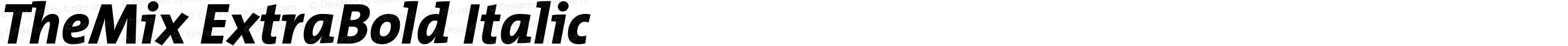 TheMix ExtraBold Italic