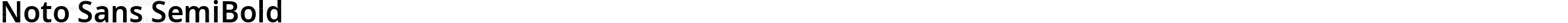 Noto Sans SemiBold