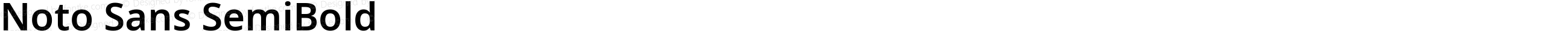 Noto Sans SemiBold