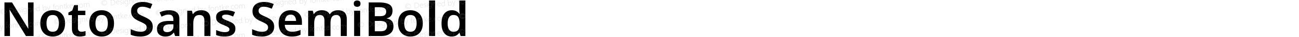 Noto Sans SemiBold
