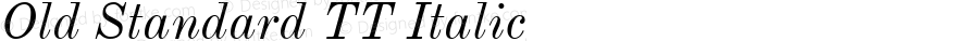 Old Standard TT Italic