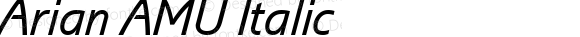 Arian AMU Italic