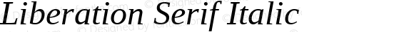 Liberation Serif Italic