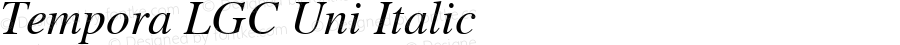 Tempora LGC Uni Italic