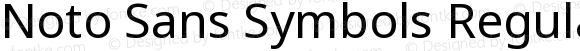 Noto Sans Symbols Regular