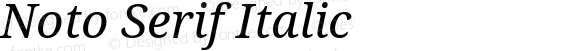 Noto Serif Italic