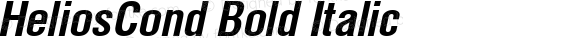 HeliosCond Bold Italic