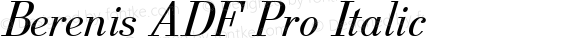 Berenis ADF Pro Italic