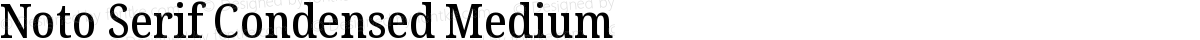 Noto Serif Condensed Medium