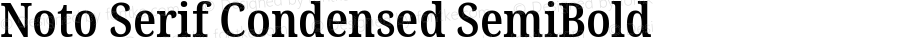 Noto Serif Condensed SemiBold