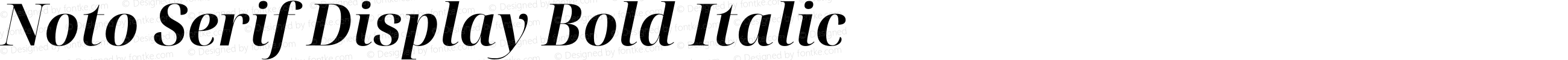 Noto Serif Display Bold Italic