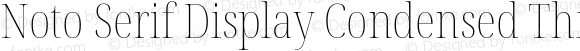 Noto Serif Display Condensed Thin