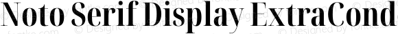 Noto Serif Display ExtraCondensed Bold