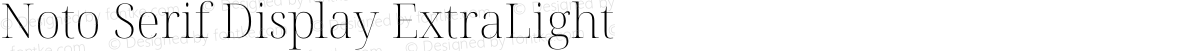 Noto Serif Display ExtraLight