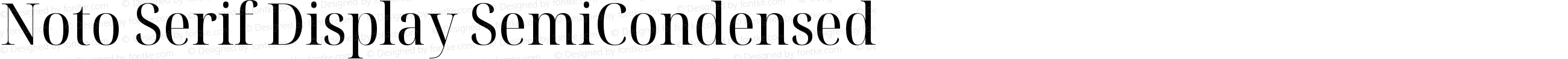 Noto Serif Display SemiCondensed