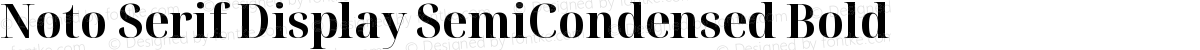 Noto Serif Display SemiCondensed Bold