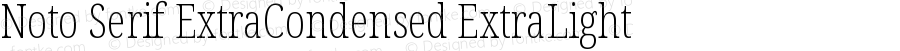 Noto Serif ExtraCondensed ExtraLight