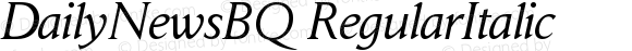 DailyNewsBQ RegularItalic