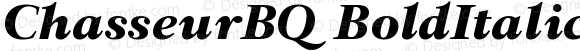 ChasseurBQ Bold Italic