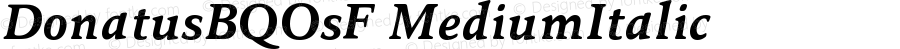 DonatusBQOsF Medium Italic