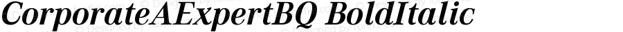 CorporateAExpertBQ Bold Italic