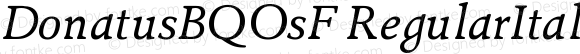 DonatusBQOsF RegularItalic