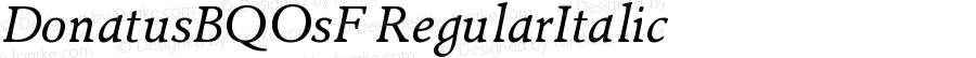 DonatusBQOsF Regular Italic