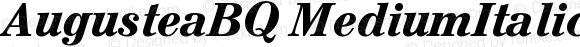 AugusteaBQ Medium Italic