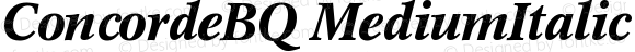 ConcordeBQ Medium Italic