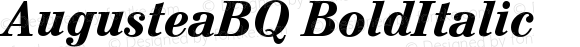 AugusteaBQ Bold Italic