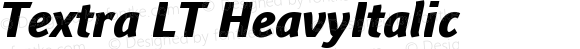 Textra LT HeavyItalic