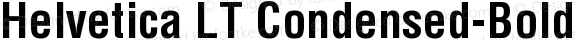 Helvetica LT Condensed-Bold