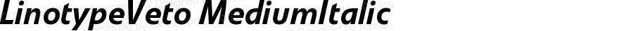 LinotypeVeto-MediumItalic
